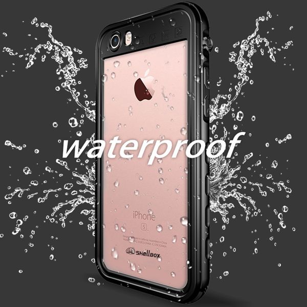 Redpepper Dot Plus Waterproof Backcover Apple iPhone SE (2022 / 2020) / 8 / 7 / 6(s) - Zwart