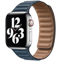 Apple Leather Link Apple Watch Series 1-9 / SE - 38/40/41 mm / Series 10 - 42 mm - Maat S/M - Baltic Blue