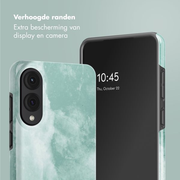 Selencia Vivid Backcover Samsung Galaxy S25 Edge - Marble Grayed Jade