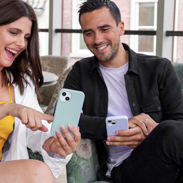 Accezz Liquid Silicone Backcover Apple iPhone SE (2022 / 2020) / 8 / 7 - Sky Blue