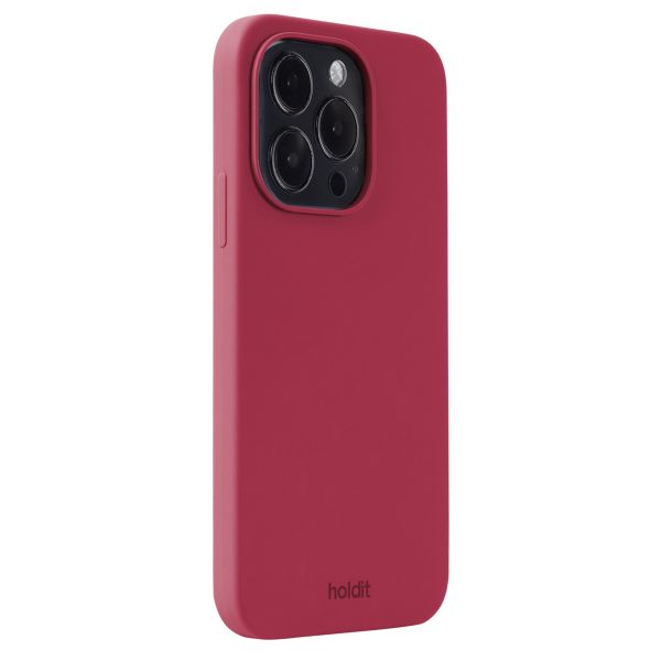 Holdit Silicone Case iPhone 15 Pro - Red Velvet