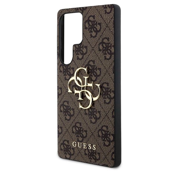 Guess 4G Metal Logo Backcover Samsung Galaxy S25 Ultra - Bruin