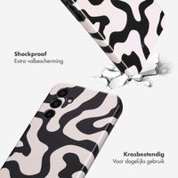 Selencia Vivid Backcover Samsung Galaxy A15 (5G/4G) - Art Wave Black