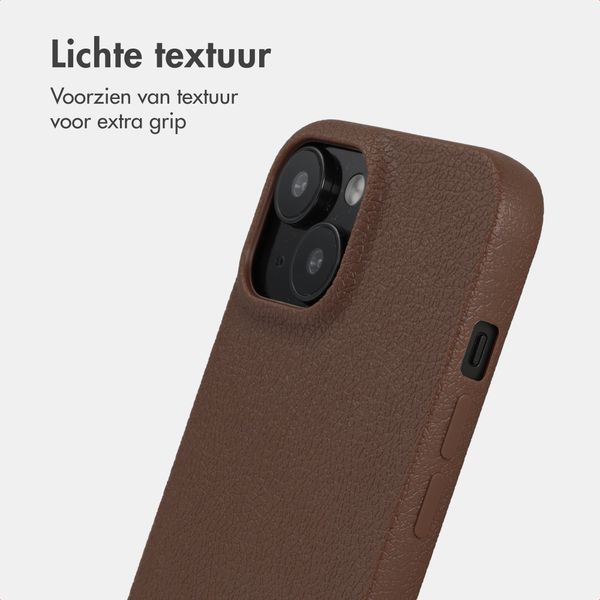 imoshion Texture Backcover Apple iPhone 14 / 13 - Donkerbruin