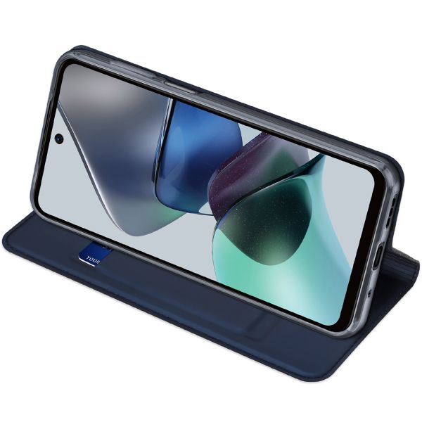 Dux Ducis Slim Softcase Bookcase Motorola Moto G13 / G23 - Donkerblauw