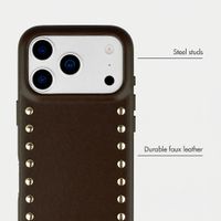 Selencia Studs Back Cover with MagSafe Apple iPhone 17 Pro Max - Cacao Crush