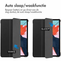 imoshion Trifold Bookcase Apple iPad Air 11 inch (2025) M3 / (2024) M2 / Air 5 (2022) / Air 4 (2020) - Donkerblauw