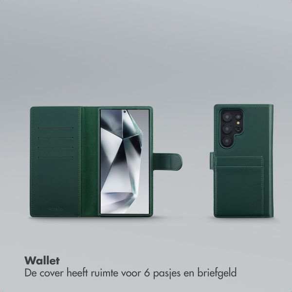 Selencia Olyn Uitneembare Bookcase met MagSafe Samsung Galaxy S24 Ultra - Groen