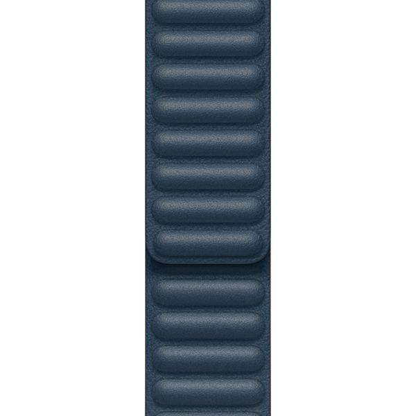 Apple Leather Link Apple Watch Series 1-9 / SE - 38/40/41 mm / Series 10 - 42 mm - Maat M/L - Baltic Blue