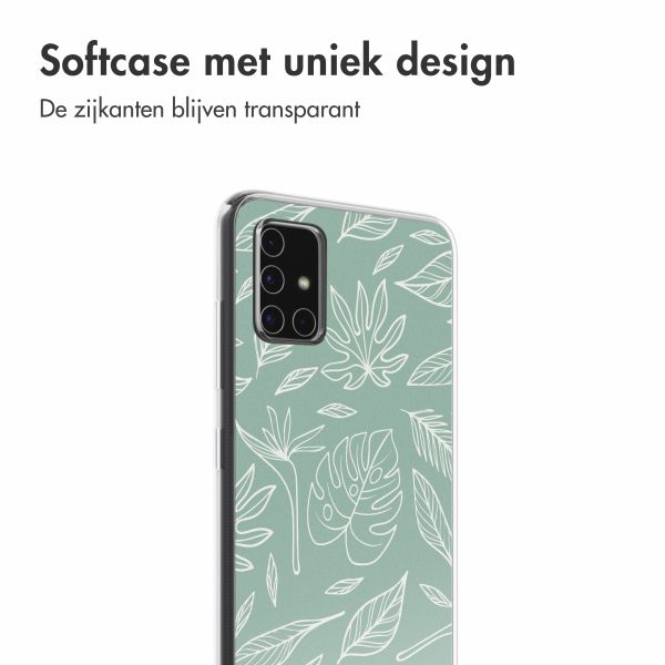 imoshion Design hoesje Samsung Galaxy A51 - Leaves Line-Art