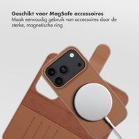 Accezz Edge Uitneembare Bookcase met MagSafe Apple iPhone 18 Pro / 17 Pro - Bruin