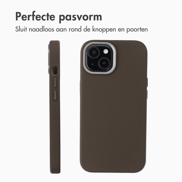 Accezz Mesh Backcover met MagSafe Apple iPhone 14 / 13 - Bruin