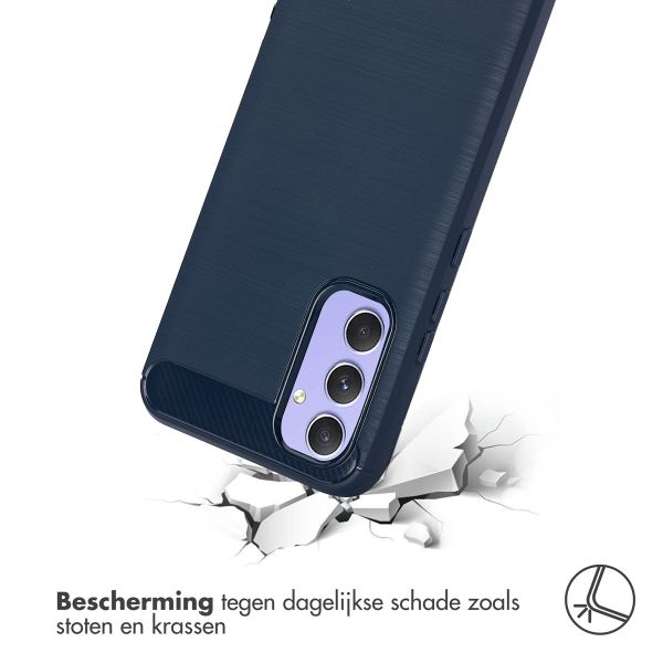 imoshion Brushed Backcover Samsung Galaxy A54 (5G) - Donkerblauw