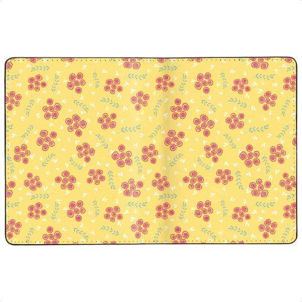 imoshion Paspoorthoes - Kunstleren cover voor je paspoort - Sunny Yellow Petite Flowers