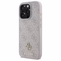 Guess 4G Metal Logo Backcover MagSafe Apple iPhone 16 Pro Max - Roze