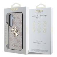 Guess 4G Metal Logo Backcover Samsung Galaxy S25 - Roze