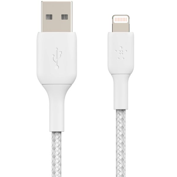 Belkin Boost↑Charge™ Braided Lightning naar USB kabel - 1 meter - Wit