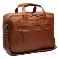 The Chesterfield Brand Ryan Laptoptas 17 inch - Echt leer - Cognac