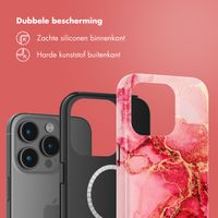 Selencia Vivid Backcover met MagSafe Apple iPhone 15 Pro - Rosy Marble