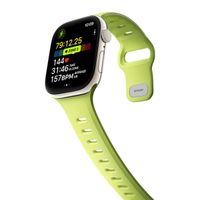 Nomad Tempo siliconen band Apple Watch Series 1 - 11 / SE / Ultra (44/45/46/49 mm) - Lime