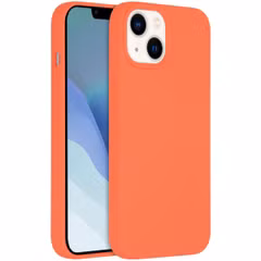 Accezz Liquid Silicone Backcover met MagSafe Apple iPhone 14 / 13 - Nectarine