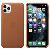 Apple Leather Backcover iPhone 11 Pro Max - Saddle Brown