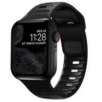 Nomad Sport band FKM Apple Watch Series 1 t/m 9 / SE (38/40/41 mm) | Series 10 / 11 (42 mm) - Zwart