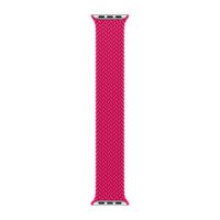 Apple Gevlochten solobandje Apple Watch | 38/40/41/42 mm - Maat 4 - Raspberry