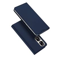 Dux Ducis Slim Softcase Bookcase Honor 90 Pro - Donkerblauw