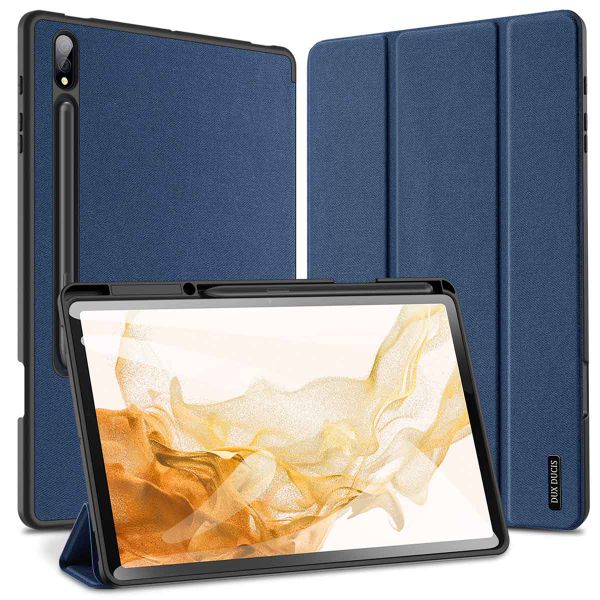 Dux Ducis Domo Bookcase Samsung Galaxy Tab S8 Plus / S7 Plus - Blauw