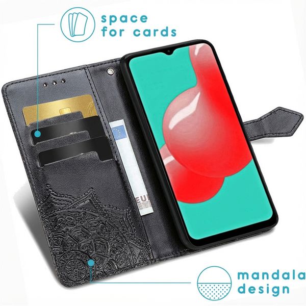 imoshion Mandala Bookcase Samsung Galaxy A32 (4G) - Zwart