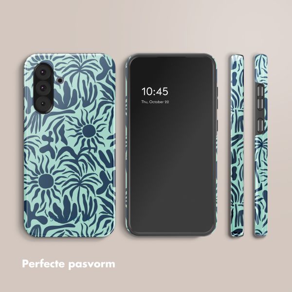 Selencia Vivid Tough Backcover Samsung Galaxy A36 / A56 - Tropical Vibes Light Blue