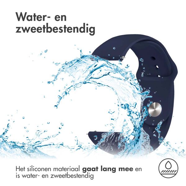 imoshion Siliconen Sport bandje  - Universeel 20 mm aansluiting - Donkerblauw