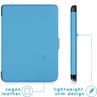 imoshion Slim Hard Case Bookcase Kobo Clara 2E / Tolino Shine 4 - Lichtblauw