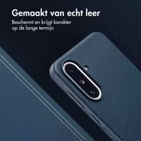 Accezz MagSafe Leather Backcover Samsung Galaxy A36 / A56 - Nightfall Blue