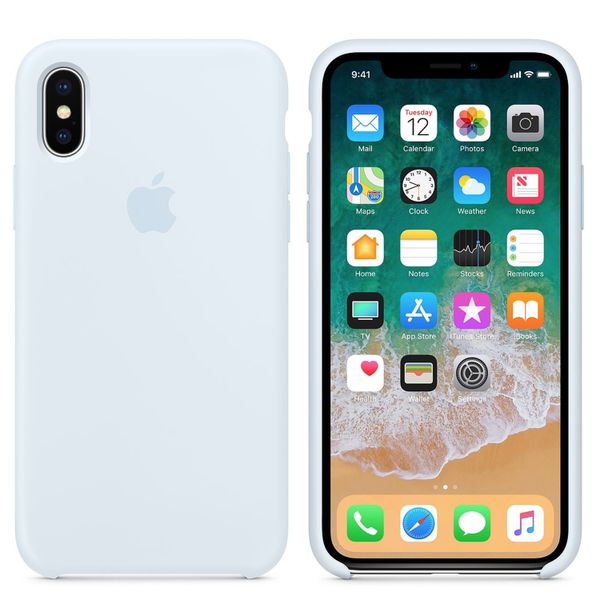 Apple Silicone Backcover iPhone X - Sky Blue