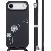 imoshion Siliconen design hoesje met koord Apple iPhone Air - Dandelion Black