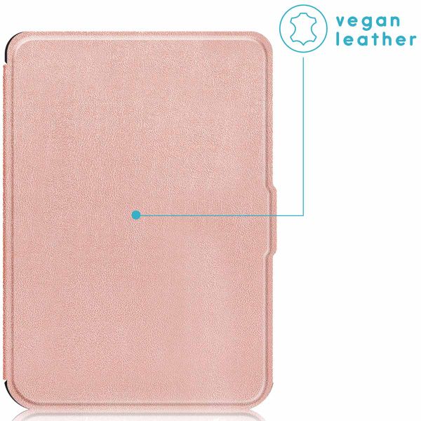 imoshion Slim Soft Case Bookcase Kobo Clara 2E / Tolino Shine 4 - Rosé Goud
