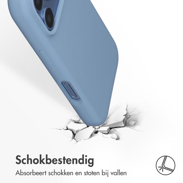 Accezz Liquid Silicone Backcover met MagSafe Apple iPhone 18 Pro / 17 Pro - Lichtblauw