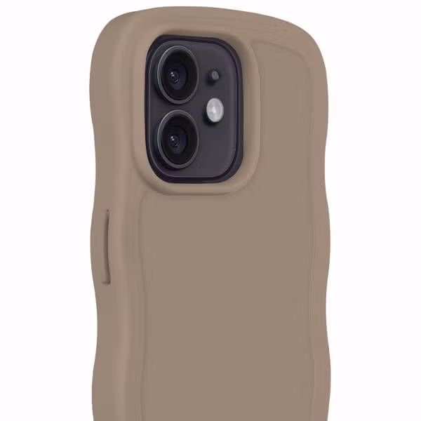 Holdit Wavy Case Apple iPhone 12 (Pro) - Mocha Brown