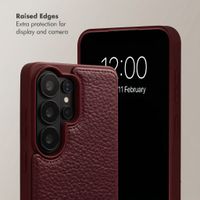 Selencia Nova Phone Case with Cord and Card Holder Samsung Galaxy S26 Ultra - Bold Burgundy