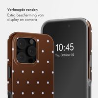 Selencia Vivid Backcover Apple iPhone 16 Pro - Happy Dots Chocolate
