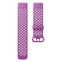Fitbit Sport siliconen band Fitbit Charge 3 / 4 - Maat L - Berry