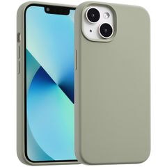 Accezz Liquid Silicone Back Cover with MagSafe Apple iPhone 13 Mini - Cooper Green