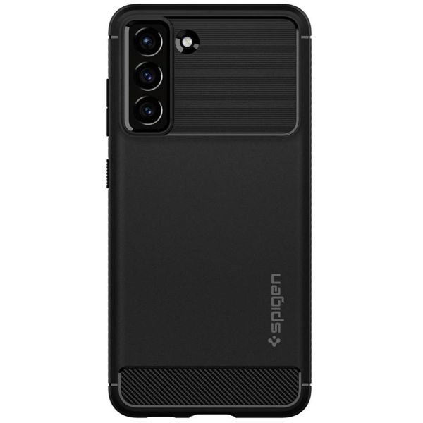 Spigen Rugged Armor Backcover Samsung Galaxy S21 FE - Zwart