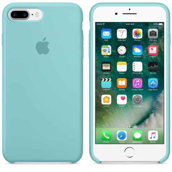 Apple Silicone Backcover iPhone 8 Plus / 7 Plus - Sea Blue