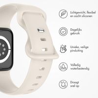 imoshion Siliconen⁺ bandje Apple Watch Series 1 t/m 10 / SE / Ultra (2) (44/45/46/49 mm) - Sterrenlicht - Maat M/L