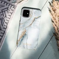 Selencia Maya Fashion Backcover iPhone 12 (Pro) - Marble Stone