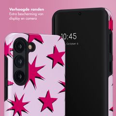 Selencia Vivid Backcover Samsung Galaxy S23 - Stars Rubine Red Light Pink