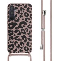 imoshion Siliconen design hoesje met koord Samsung Galaxy A55 - Animal Pink